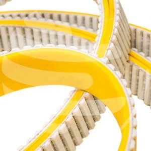 Correia sincronizada PU passo 8M com revestimento de borracha