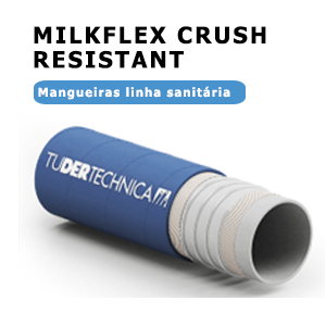 MILKFLEX CRUSH RESISTANT Mangueira leve e flexível para coleta de leite e derivados, resistente ao esmagamento